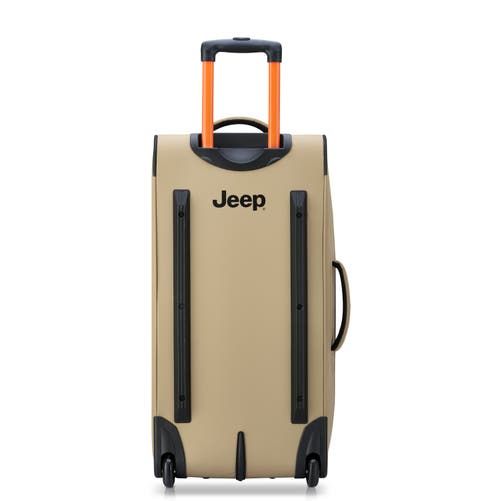 Jeep Js006b 27 Inch Two Wheel Rolling Travel Duffle Bag In Sand