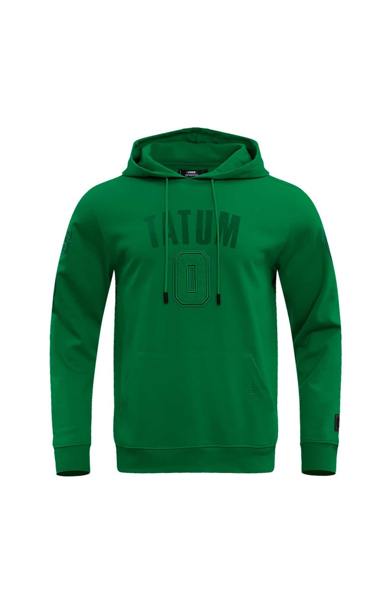 PRO STANDARD Men's Pro Standard Jayson Tatum Kelly Green Boston Celtics Triple Tonal Player Pullover Hoodie, Alternate, color, Kelly Green