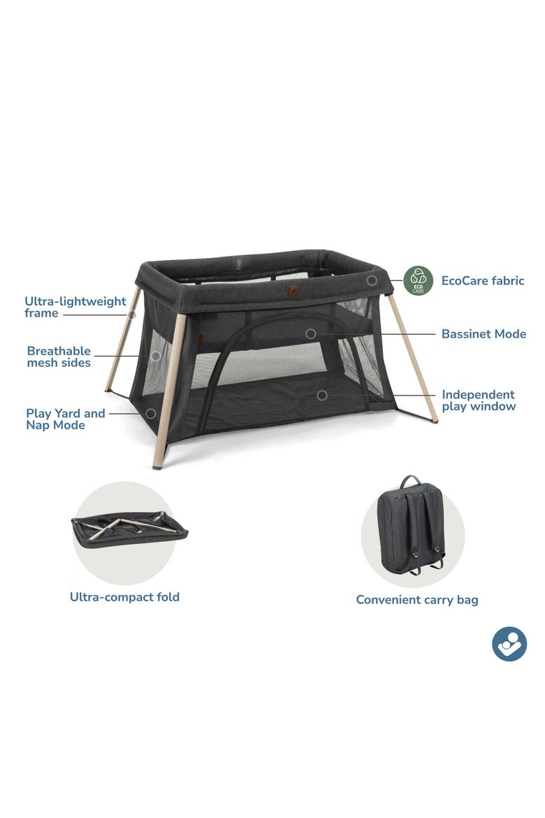 Calao 3-in-1 Travel Playard, Alternate, color, CLASSIC GRAPHITE