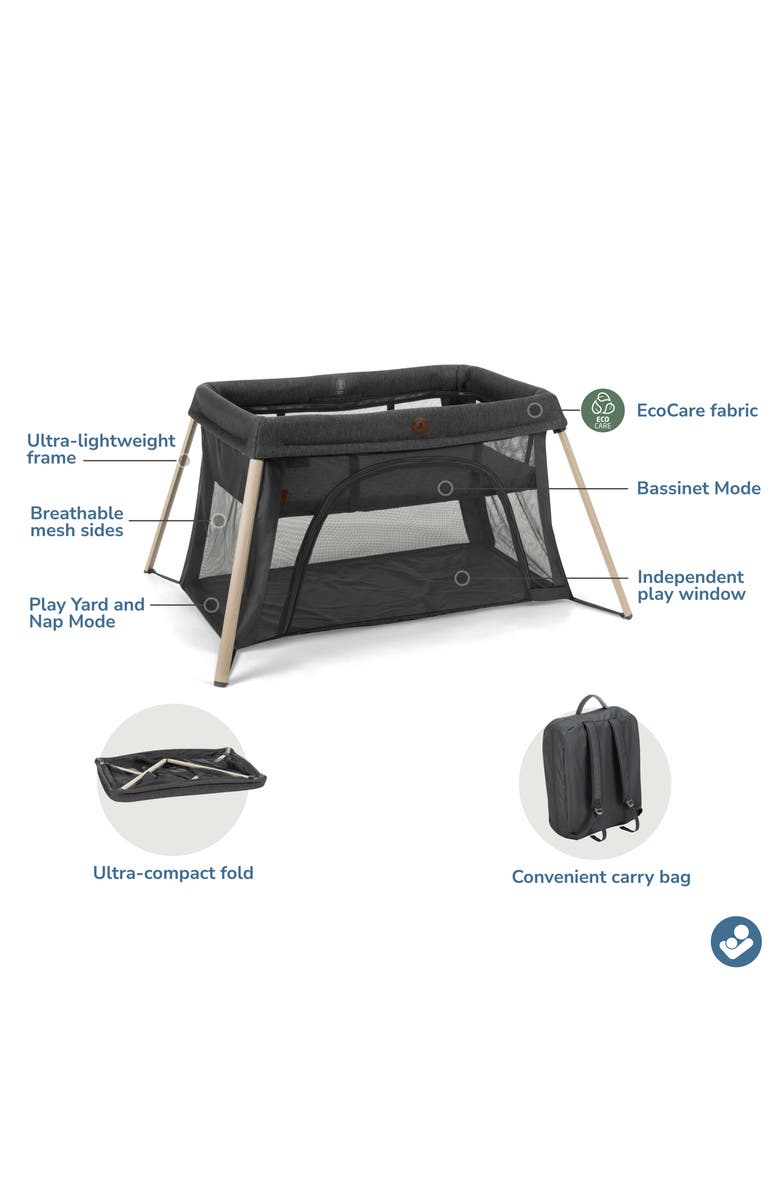 Maxi-Cosi<sup>®</sup> Calao 3-in-1 Travel Playard, Alternate, color, Classic Graphite