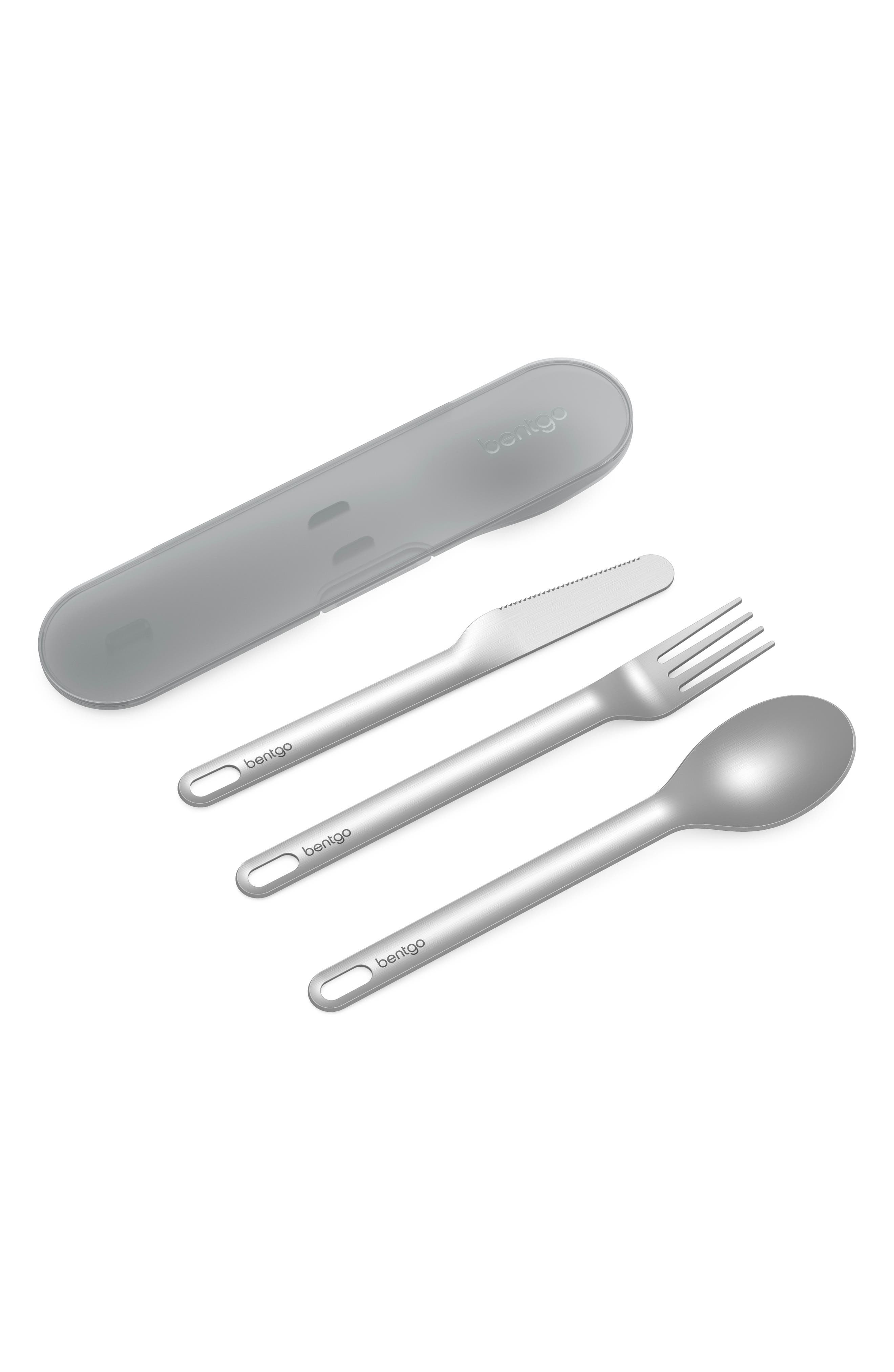 Stainless Steel Travel Utensil Set - Carbon