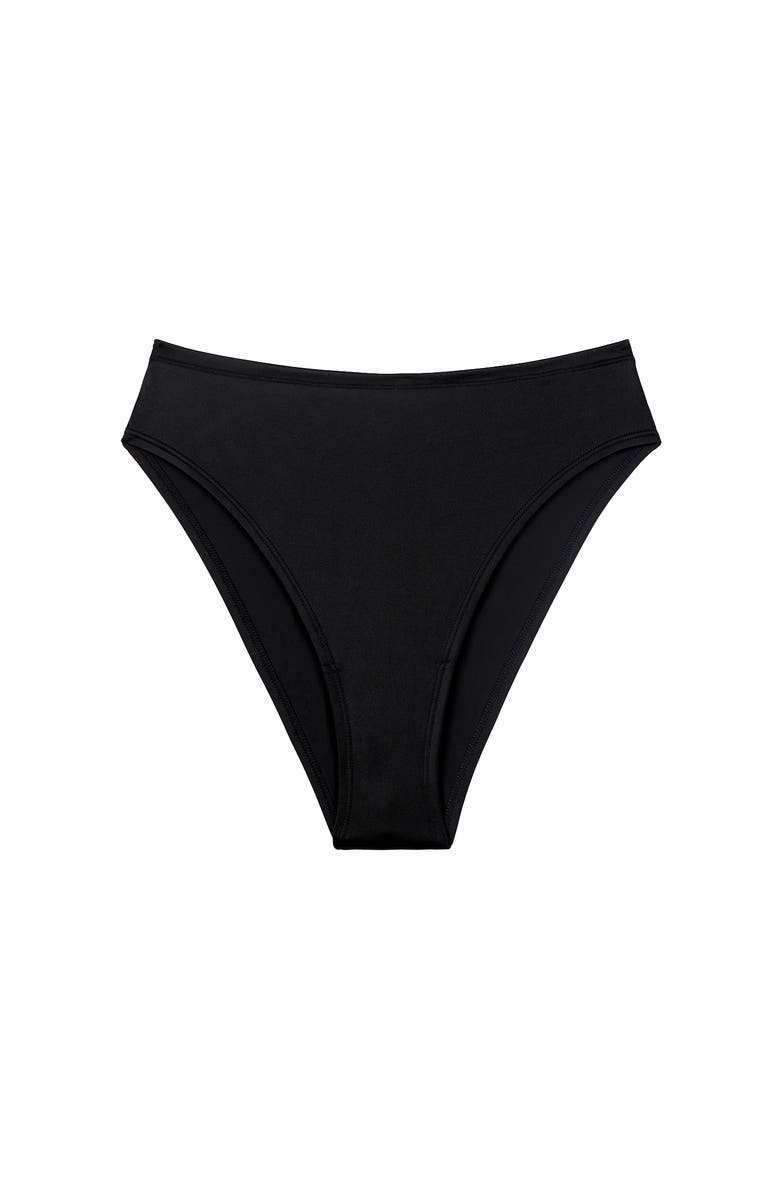 CUUP The High Cut Satin, Main, color, Black Shine