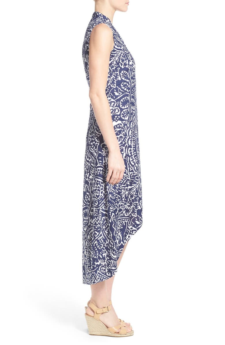 NIC+ZOE 'Seacoast' High/Low Linen Maxi Dress, Alternate, color,