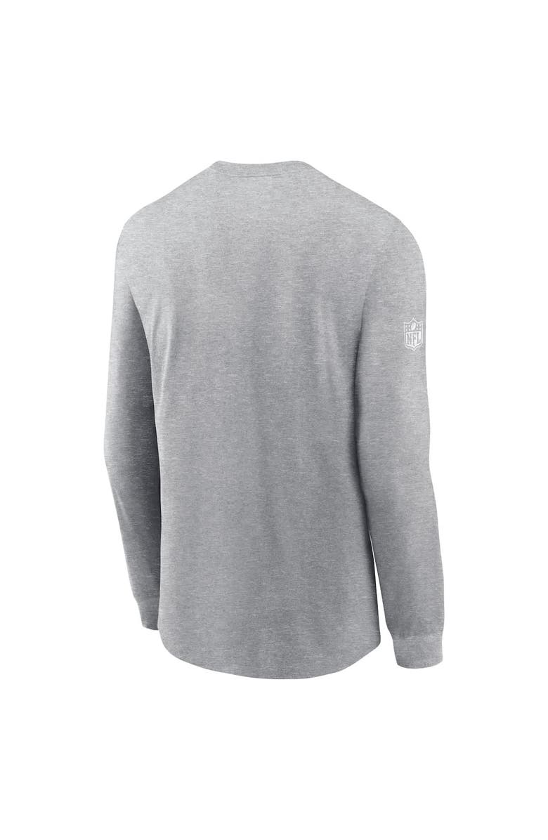 Nike Men's Nike Gray Arizona Cardinals Sideline Performance Long Sleeve T-Shirt, Alternate, color, Gray
