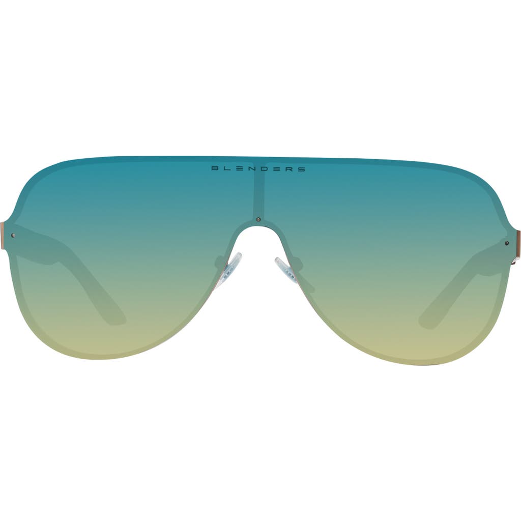 Blenders Eyewear Falcon 148mm Polarized Aviator Sunglasses In Blue