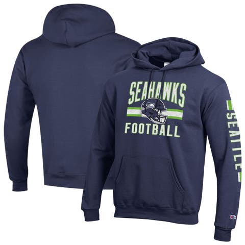 Men's Champion College Navy Seattle Seahawks Powerblend Hoodie