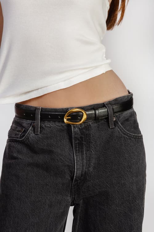 Black Suede Studio Iconic Belt