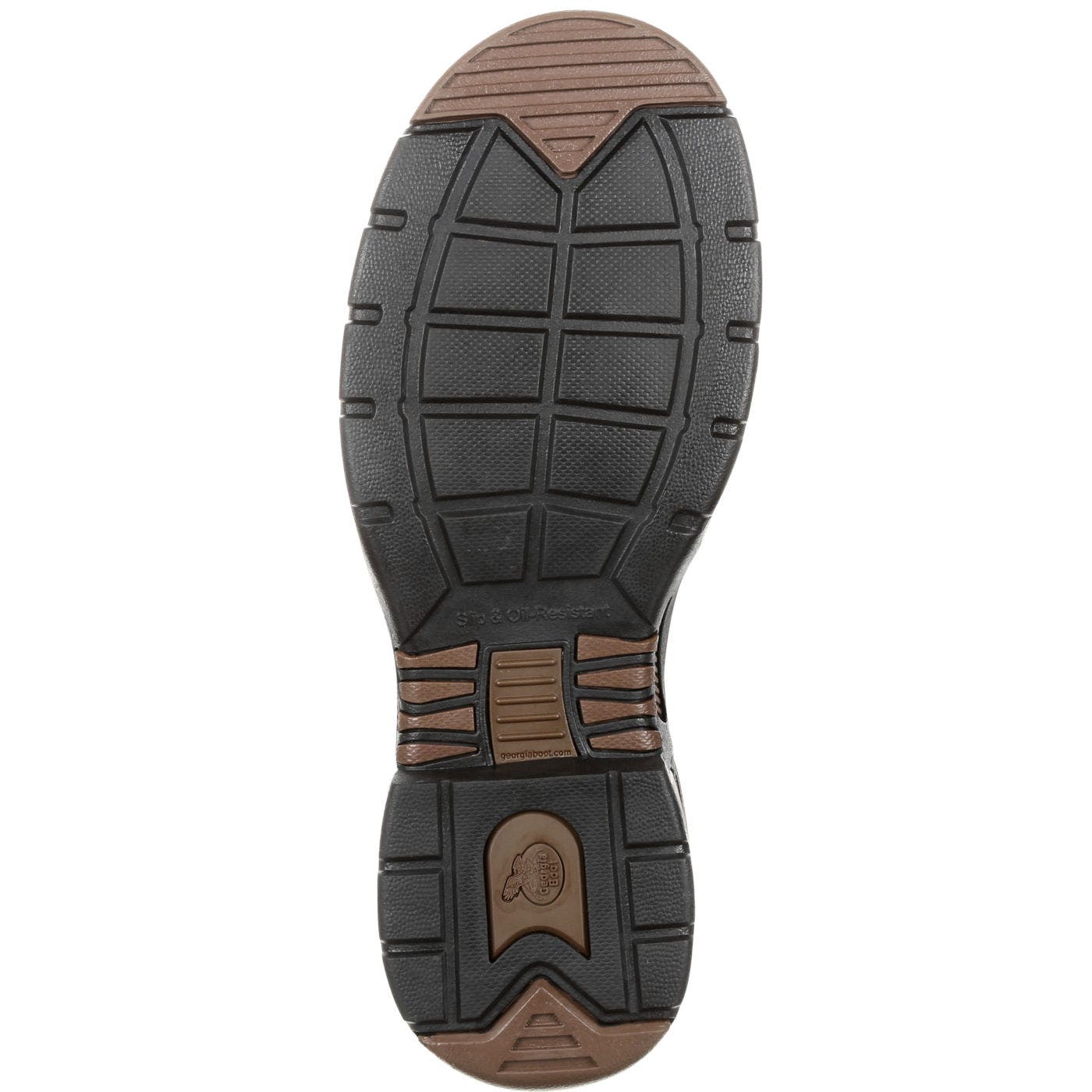 Georgia Boot Waterproof Padded Work Boot, Alternate, color, Brown