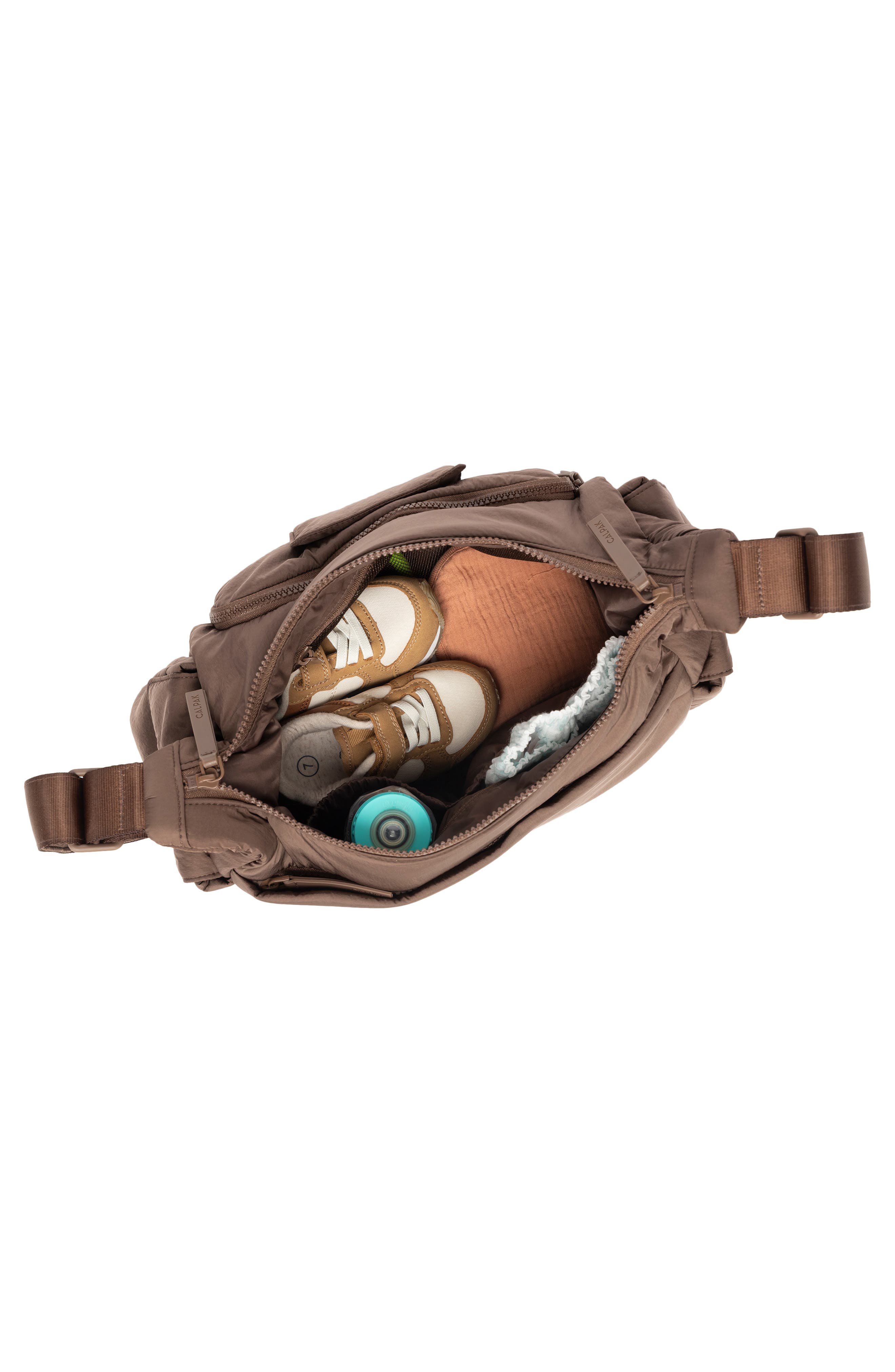 CALPAK Diaper Crossbody Bag, Alternate, color, Hazelnut