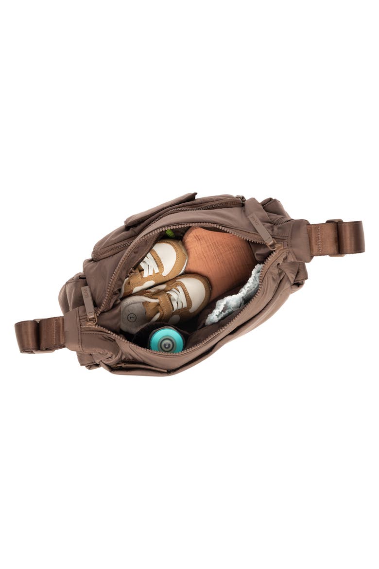 Diaper Crossbody Bag, Alternate, color, HAZELNUT