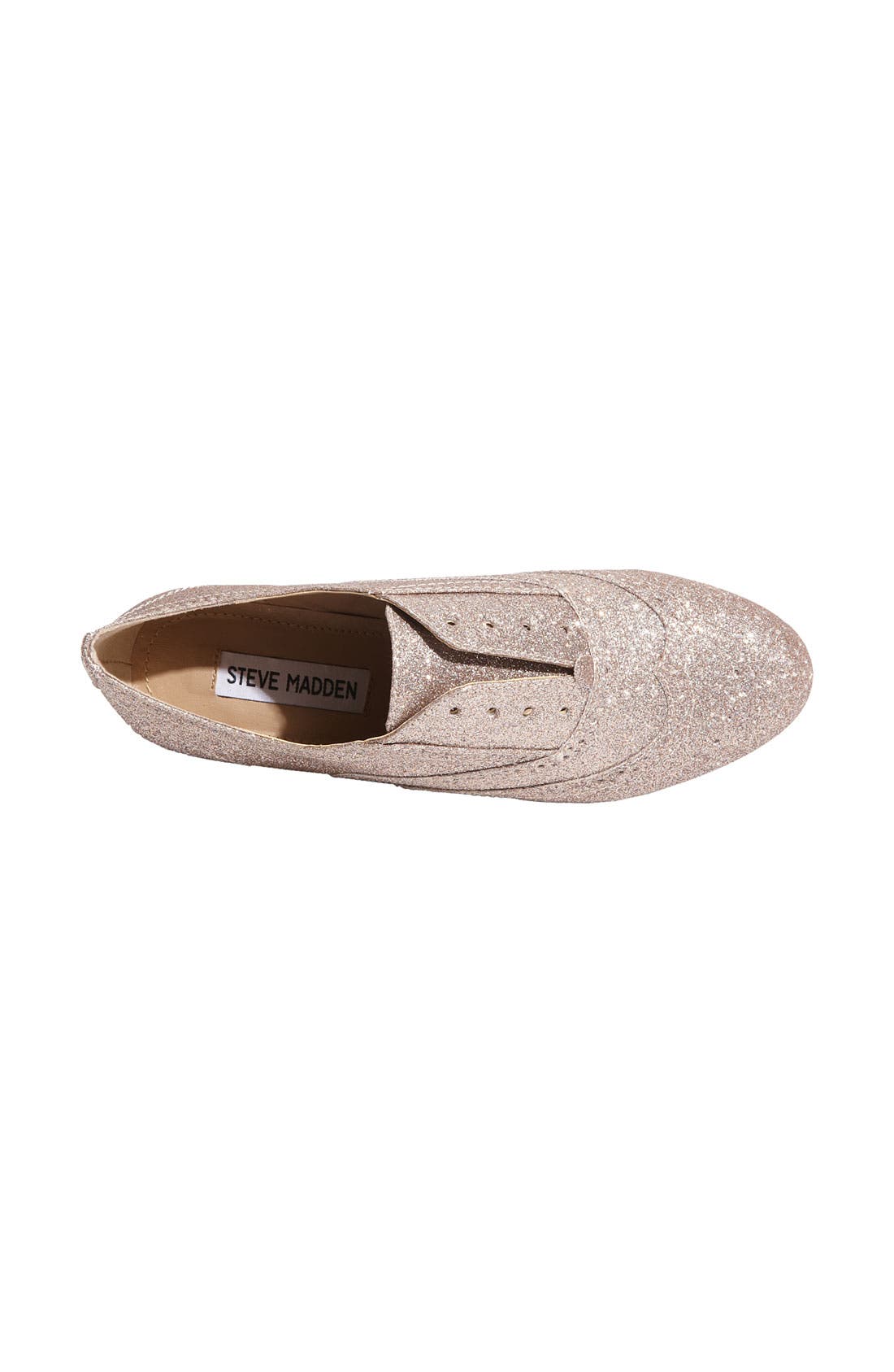 'Trouser' Laceless Oxford, Alternate, color, GOLD GLITTER