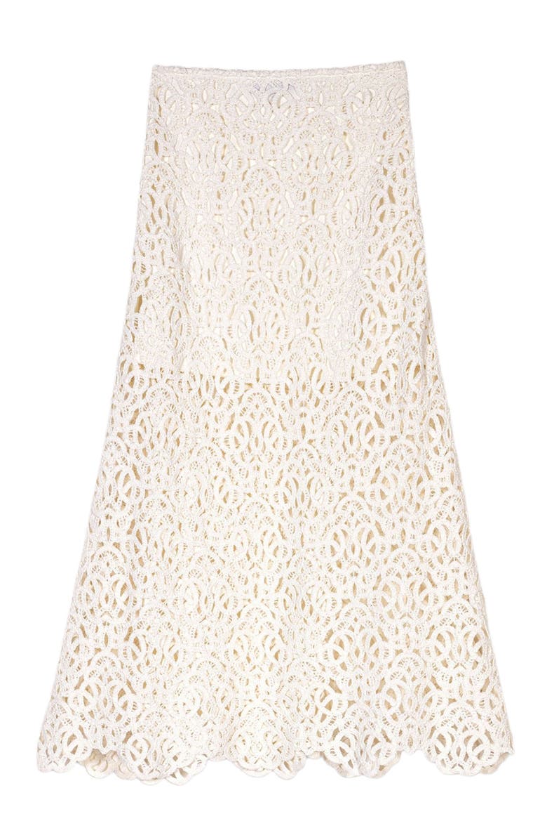 maje Long crochet skirt, Alternate, color, 