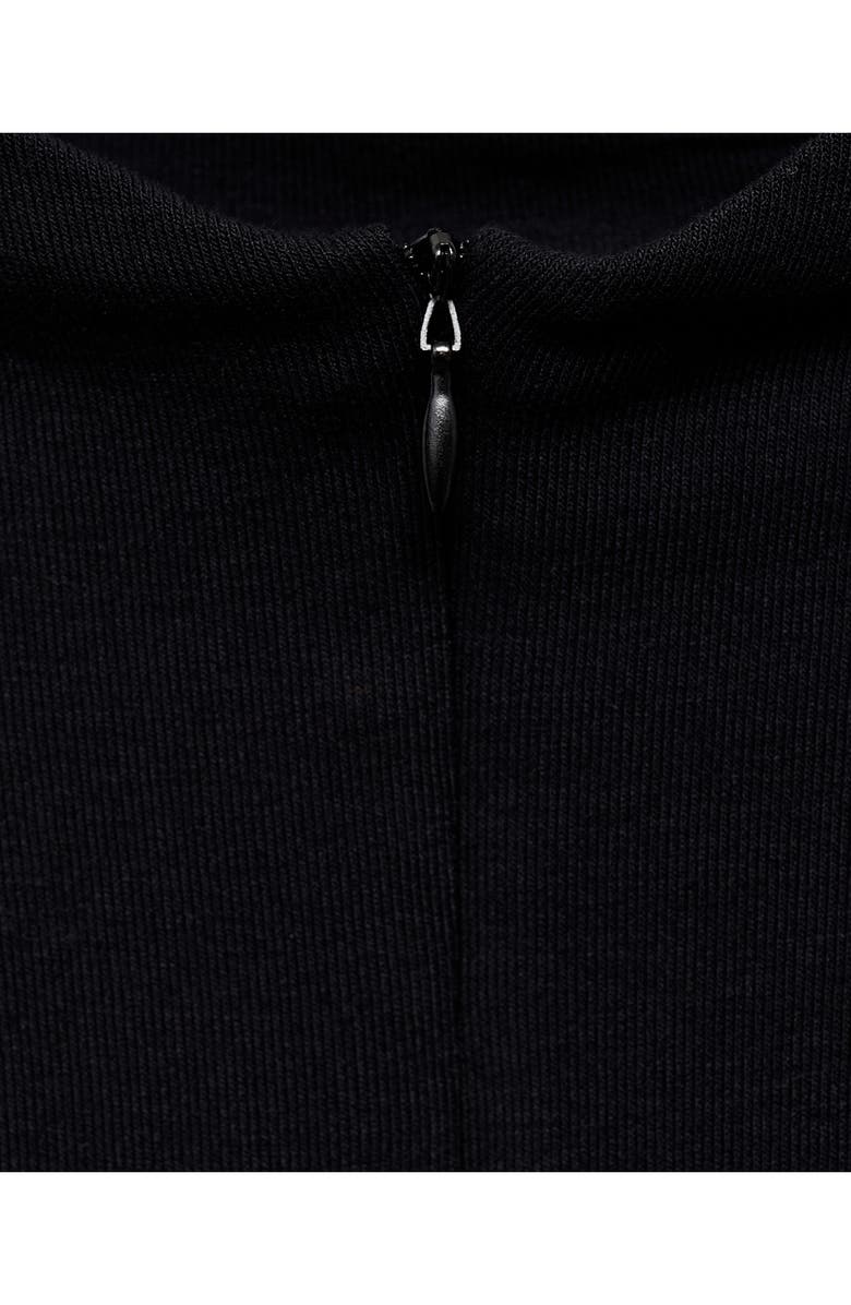 MANGO Mock Neck Half Zip Long Sleeve Top, Alternate, color,