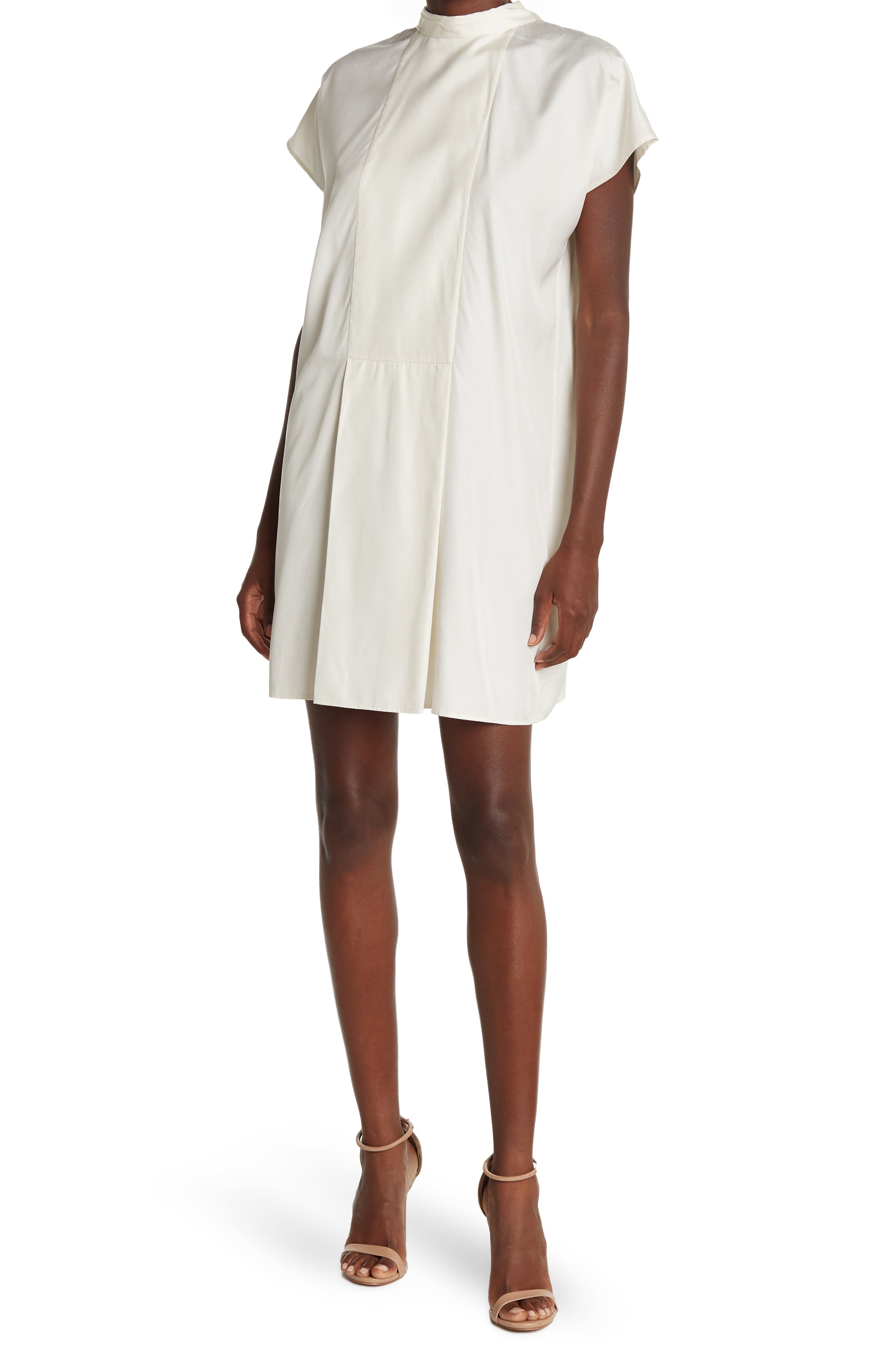 Valentino Silk Mock Neck Mini Sheath Dress (Women) | Nordstromrack