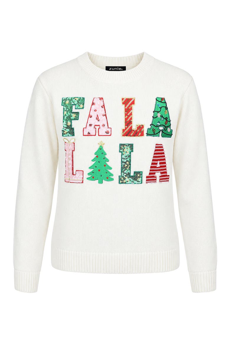 Kids' Falala Sequin Sweater, Main, color, IVORY