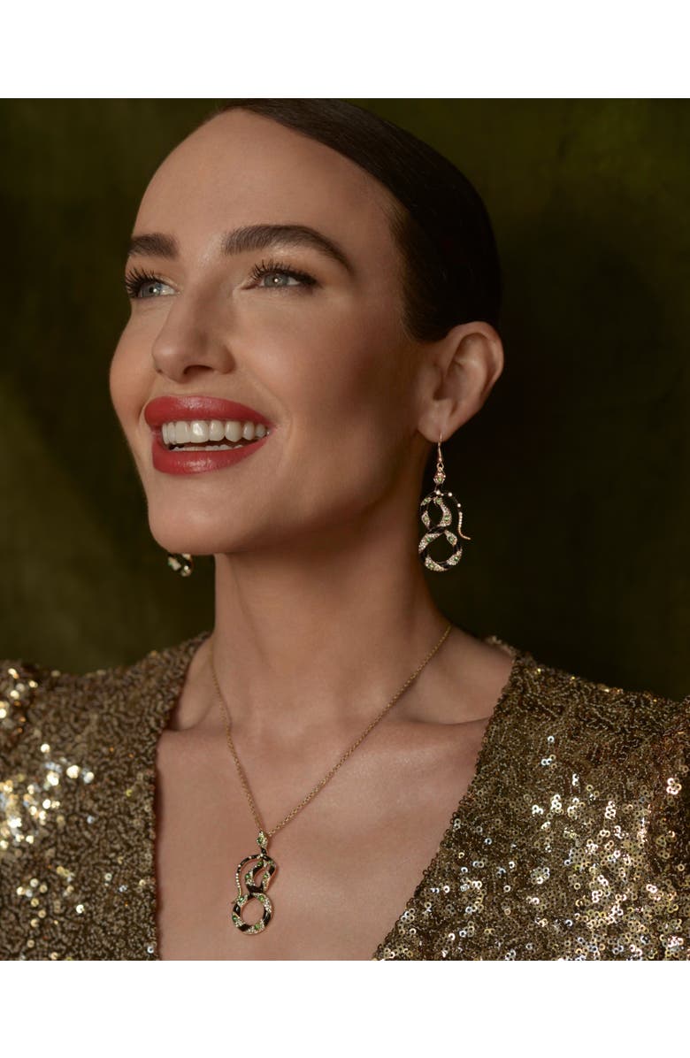 Bill Skinner Studio Bejewelled Snake Pendant, Alternate, color, Snake