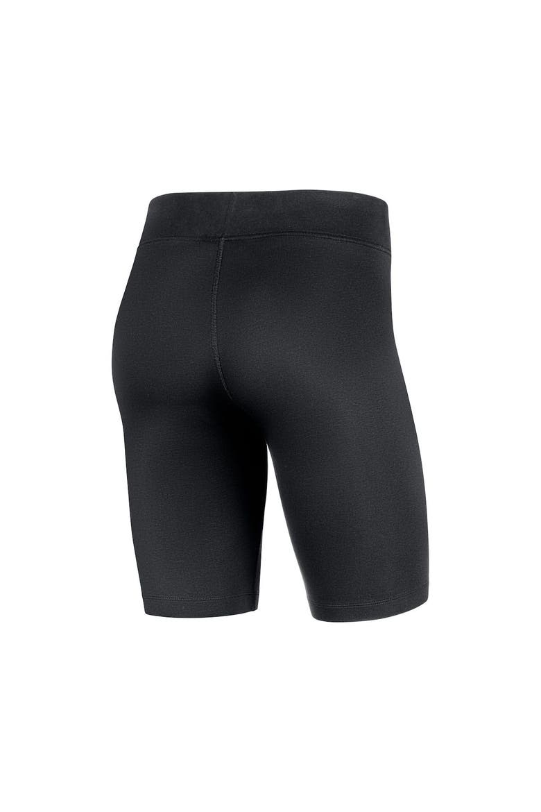 Women's Nike Black Michigan Wolverines Essential Tri-Blend Bike Shorts, Alternate, color, Black