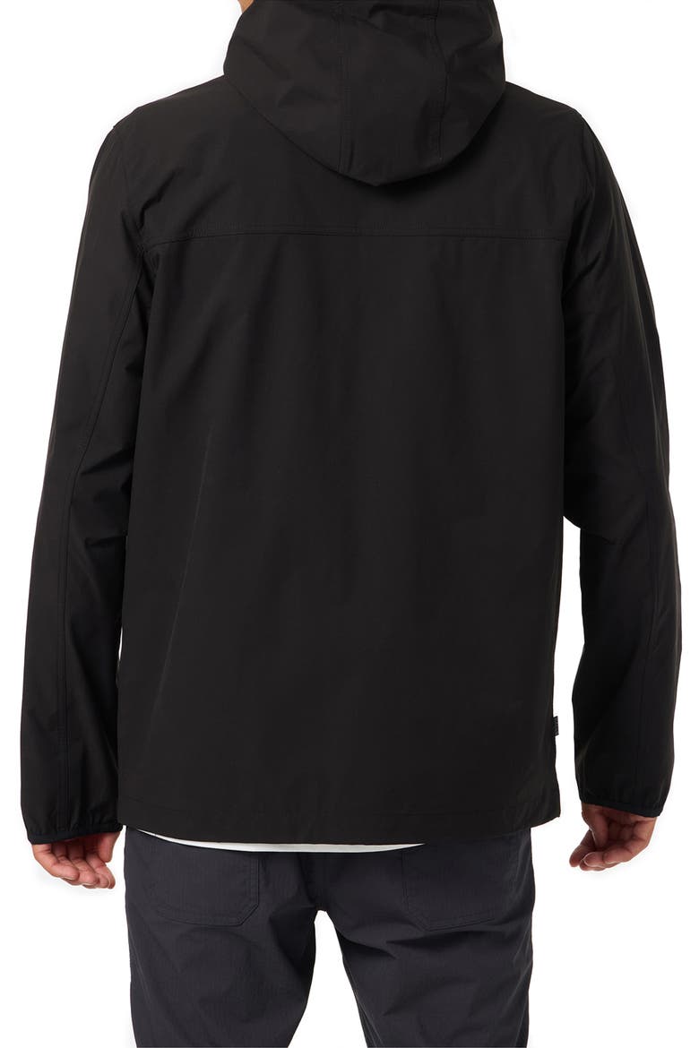TRVLR Hooded Water Repellent Jacket, Alternate, color, BLACK