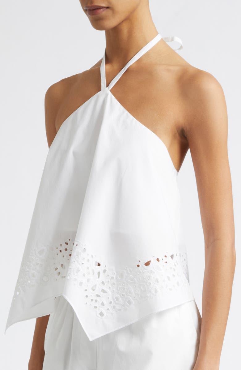 A.L.C. Aleia Halter Top, Alternate, color, White