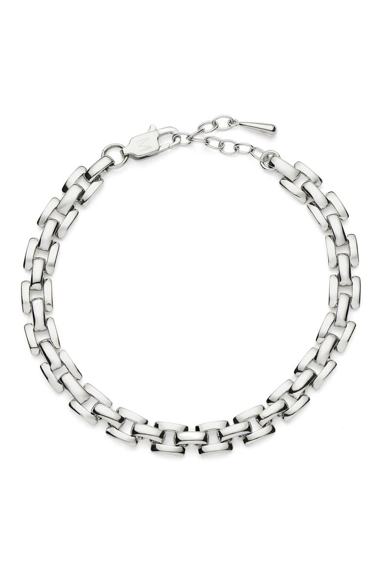 Timepiece Link Chain Bracelet, Main, color, SILVER