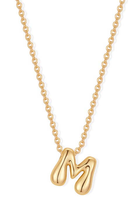Mini Pippa Bubble Initial Pendant Necklace