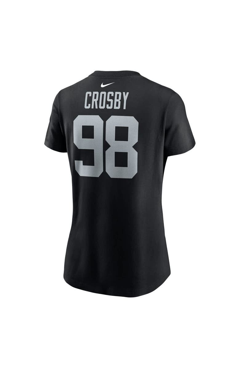 Nike Women's Nike Maxx Crosby Black Las Vegas Raiders Player Name & Number T-Shirt, Alternate, color, Black