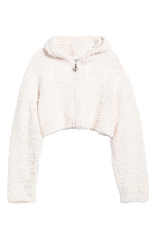 Boys Lie Mami Alex Crop Zip Hoodie In Neutral