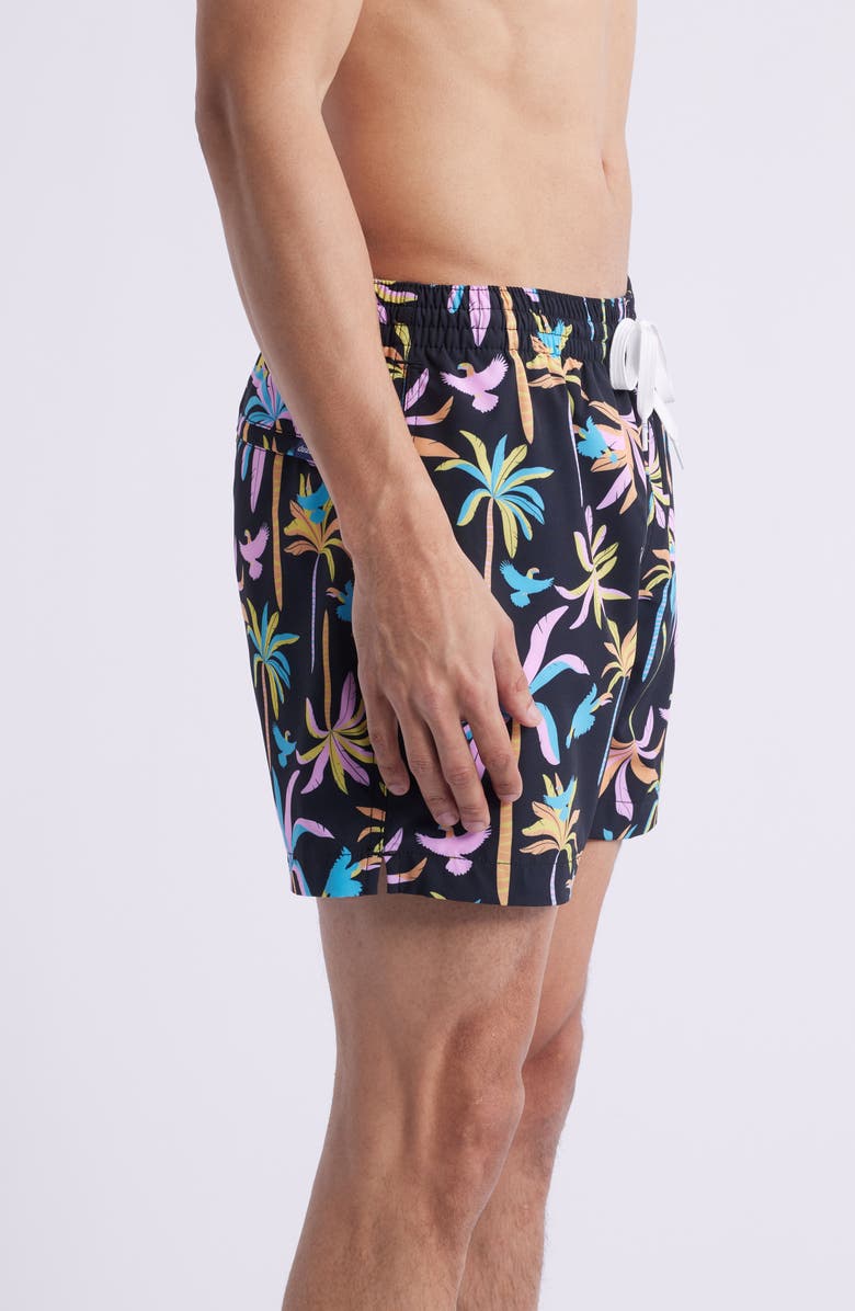 Chubbies The Black Light Nights 5.5-Inch Swim Trunks, Alternate, color, Black