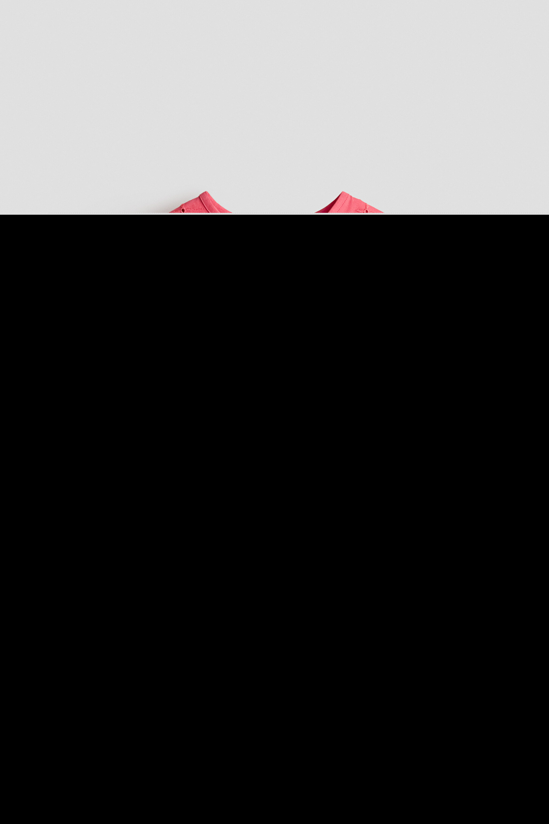 H&M 2-piece Broderie Anglaise Set, Alternate, color, Light Red