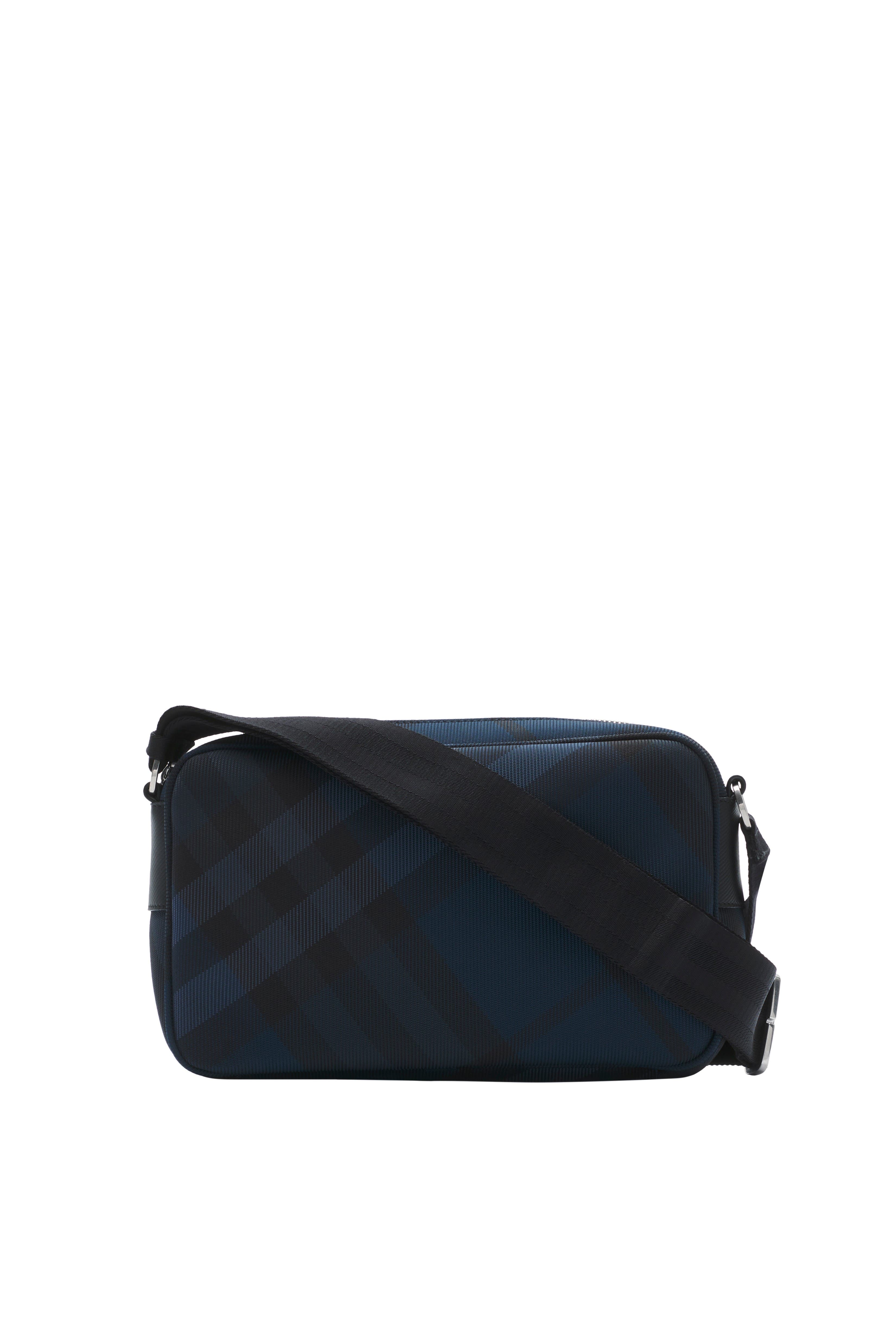 Burberry Slim Grid Crossbody Bag, Alternate, color, Navy