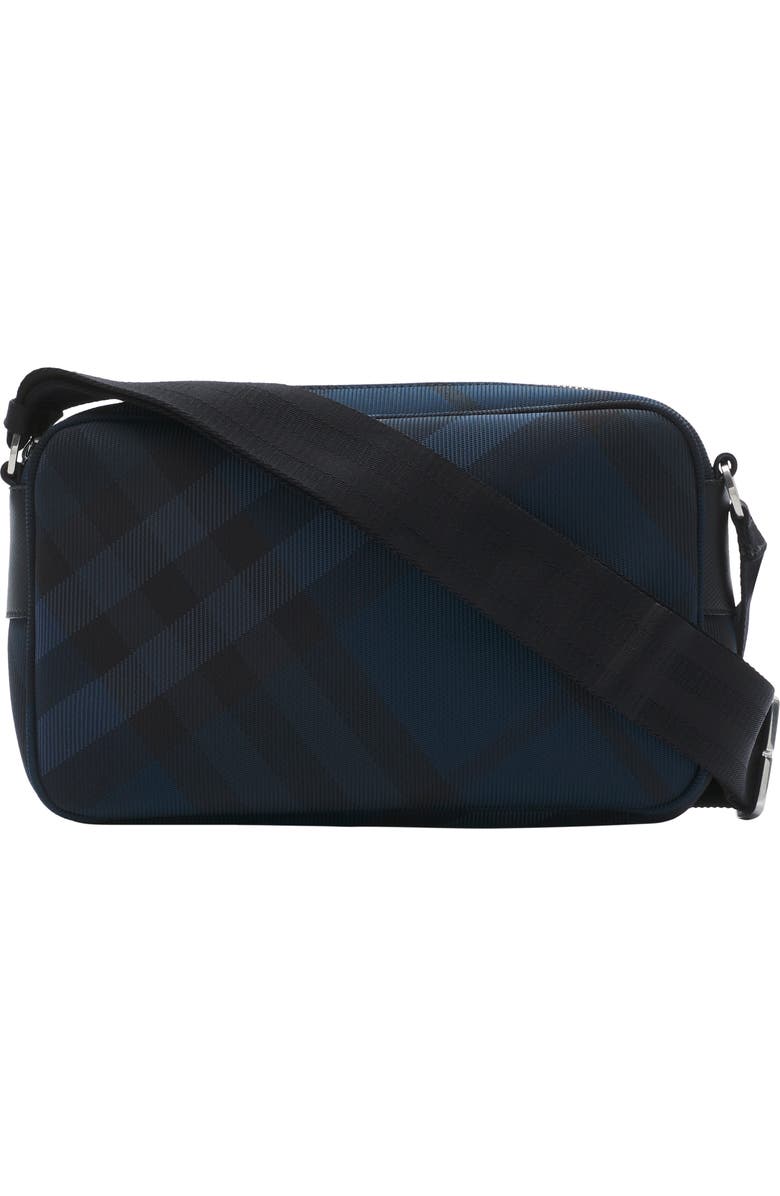 Burberry Slim Grid Crossbody Bag, Alternate, color, Navy