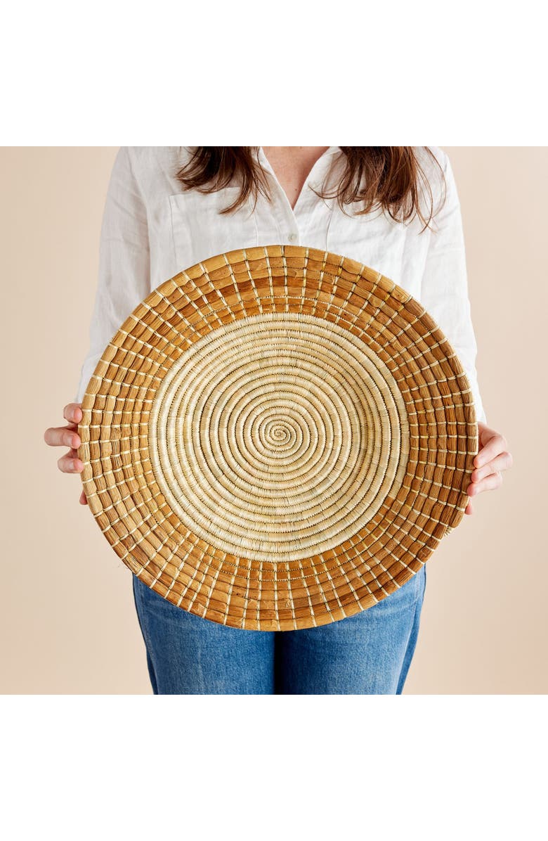 kanju Interiors Pete Banana Bark Basket, Main, color, Natural