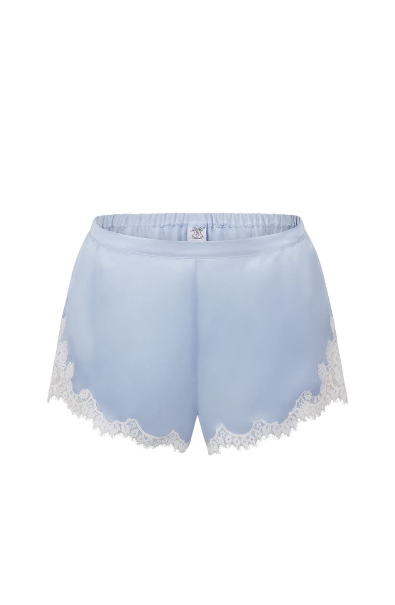 Adore Me Vegan Pajama Atelier Collection Silk Short, Alternate, color, Medium Blue