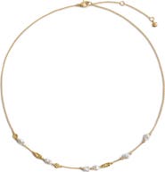 Monica Vinader Capri Freshwater Pearl Station Necklace