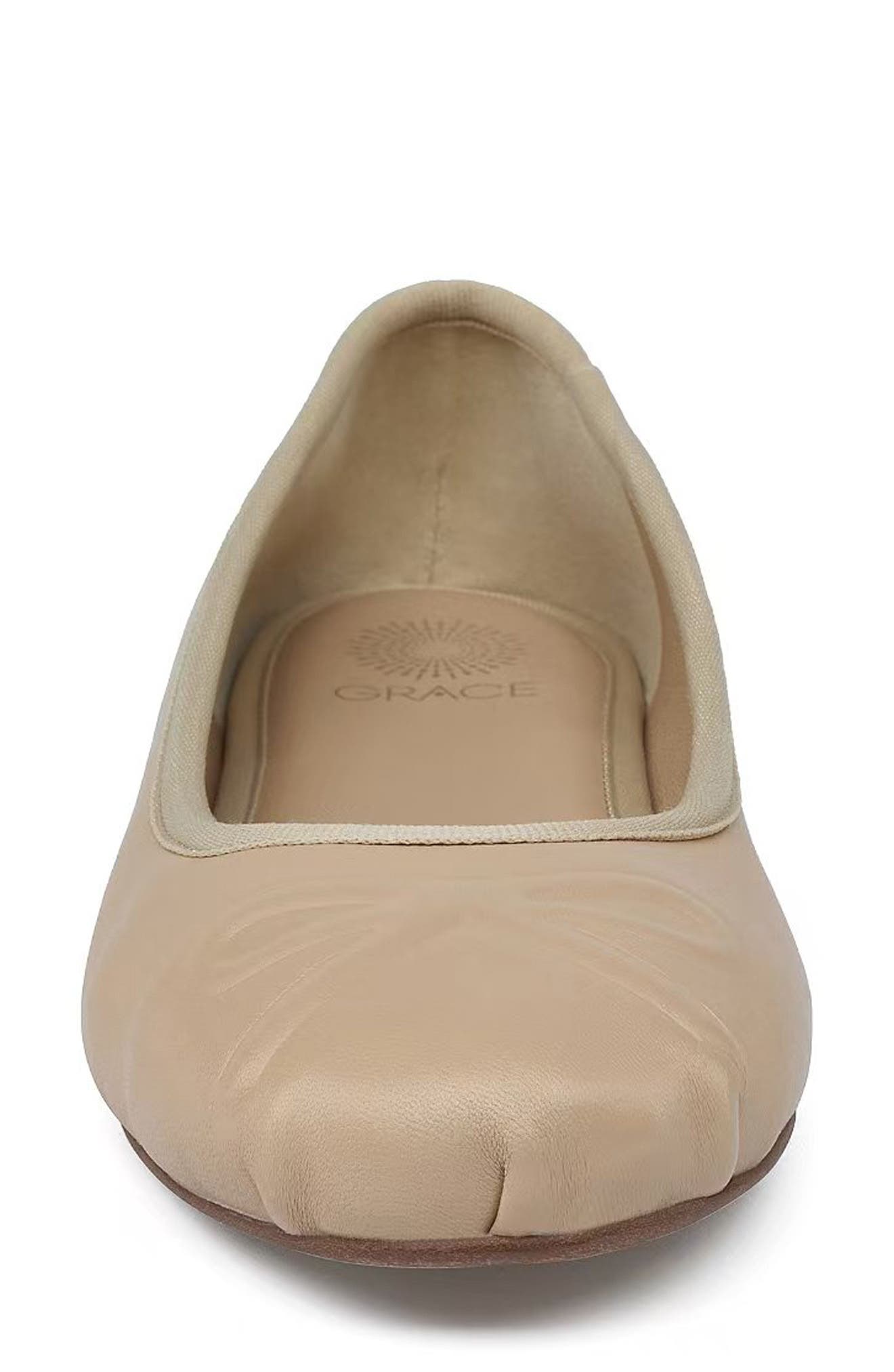 Grace Footwear Reggio Ballerina Flat, Alternate, color, Sand