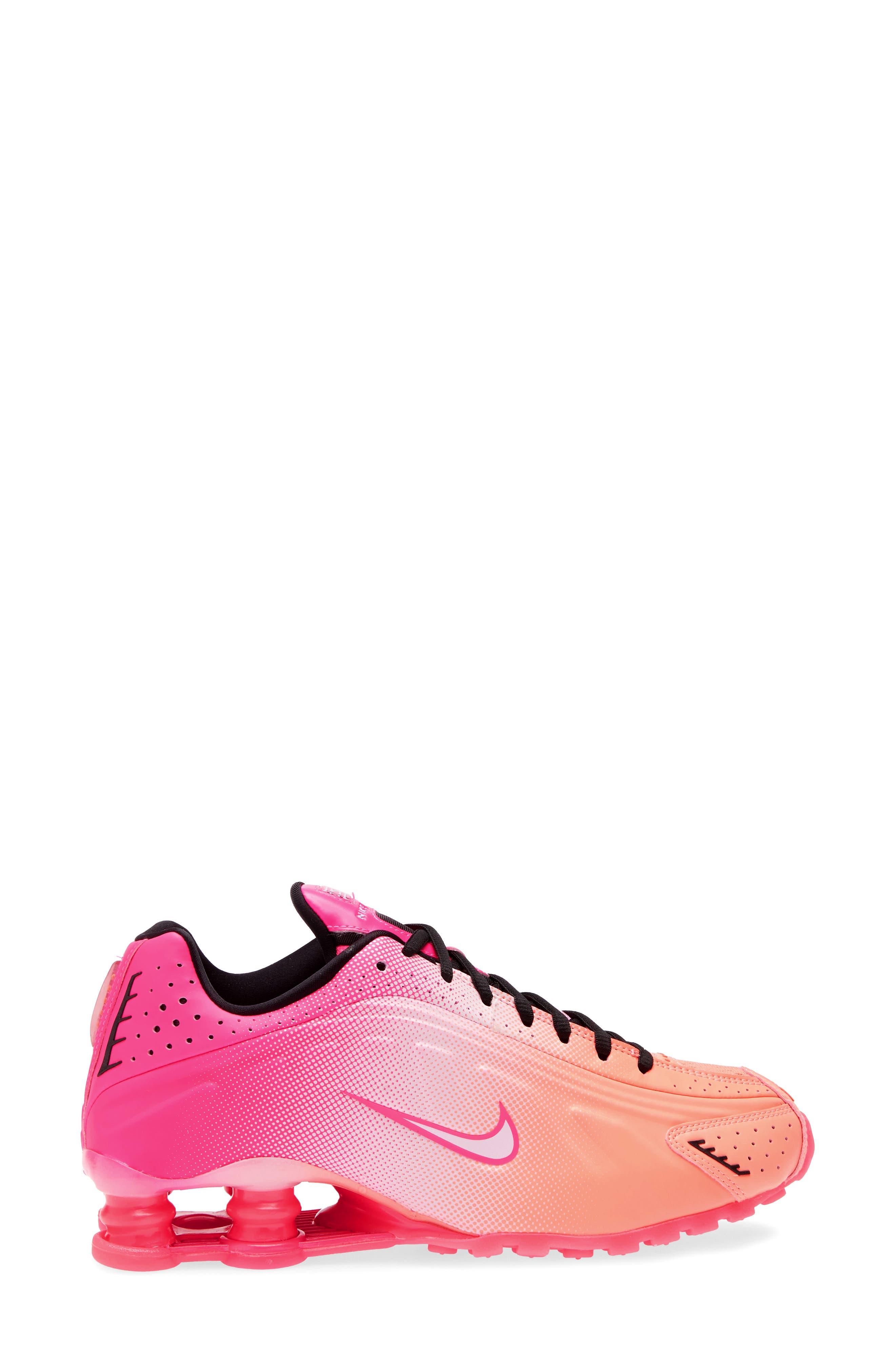 Nike Shox R4 Sneaker, Alternate, color, Hyper Pink/ Pink Foam/ Black