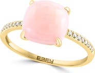 EFFY 14K Yellow Gold Diamond Opal Ring