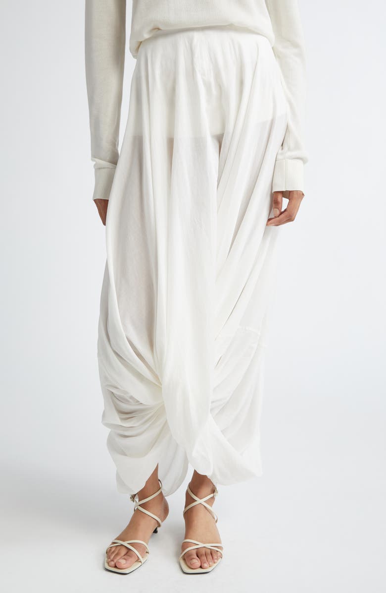 TOTEME Cocoon Maxi Skirt, Main, color, White