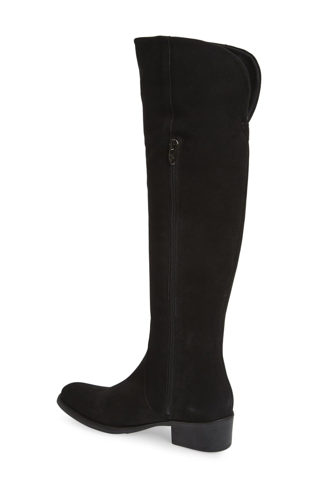 Toni Pons 'Tallin' Over-The-Knee Riding Boot, Alternate, color, Black Suede