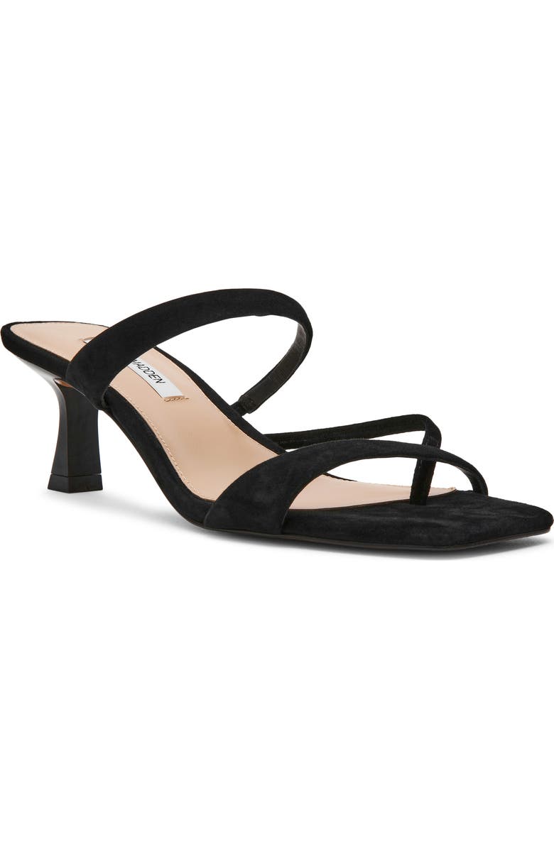 Steve Madden Ajay Strappy Sandal, Main, color, Black Suede