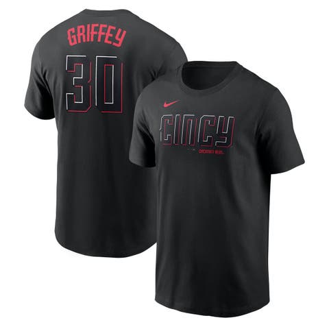 Men's Nike Ken Griffey Jr. Black Cincinnati Reds City Connect Fuse Name & Number T-Shirt