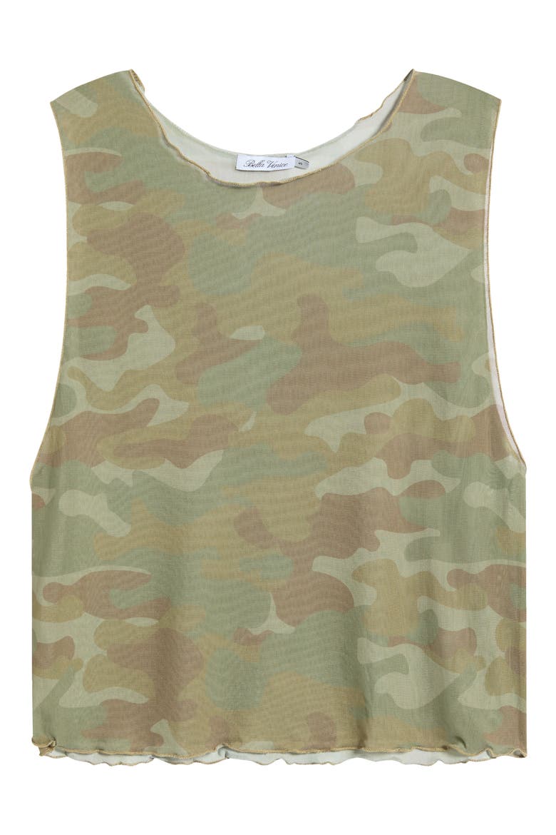 Melody Sheer Mesh Tank, Alternate, color, CAMO