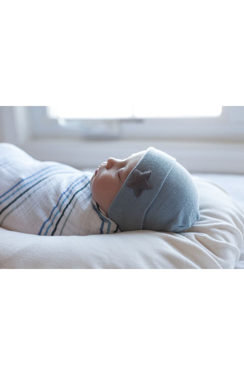 Ely's & Co. Newborn Hospital Hats 2 Packs, Alternate, color, Blue & White