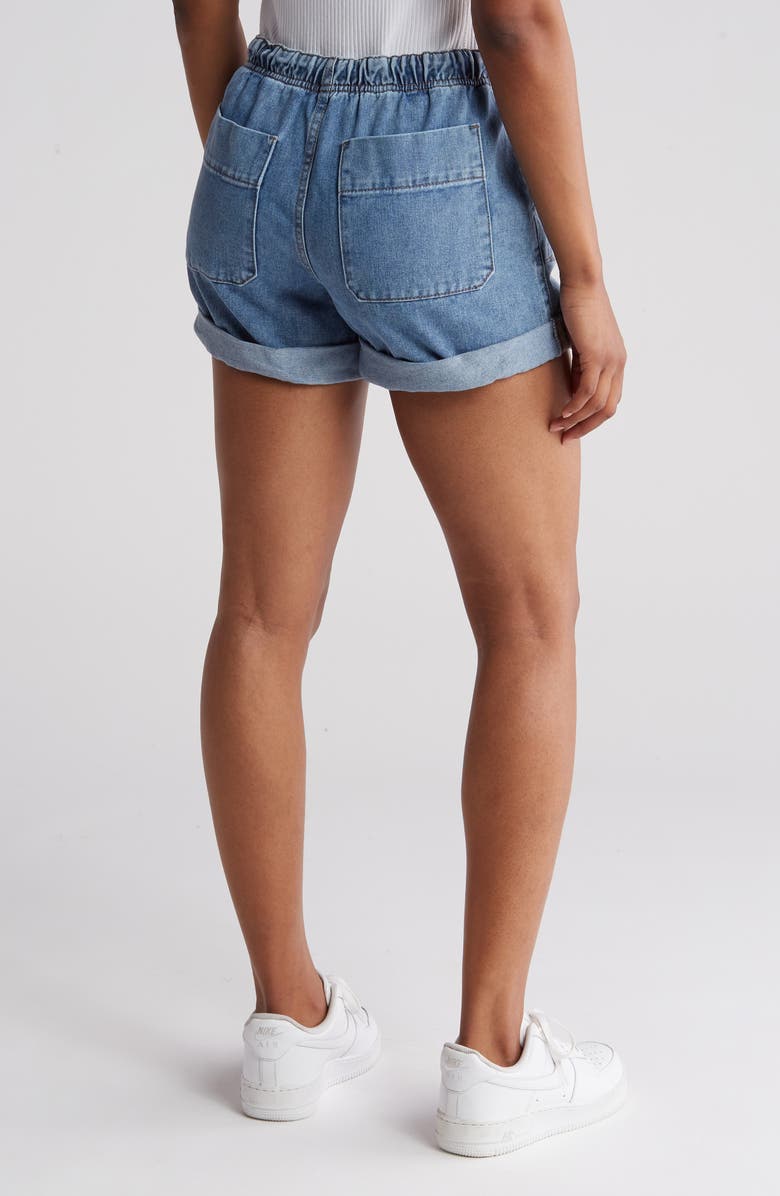 PTCL Drawstring Denim Shorts, Alternate, color,