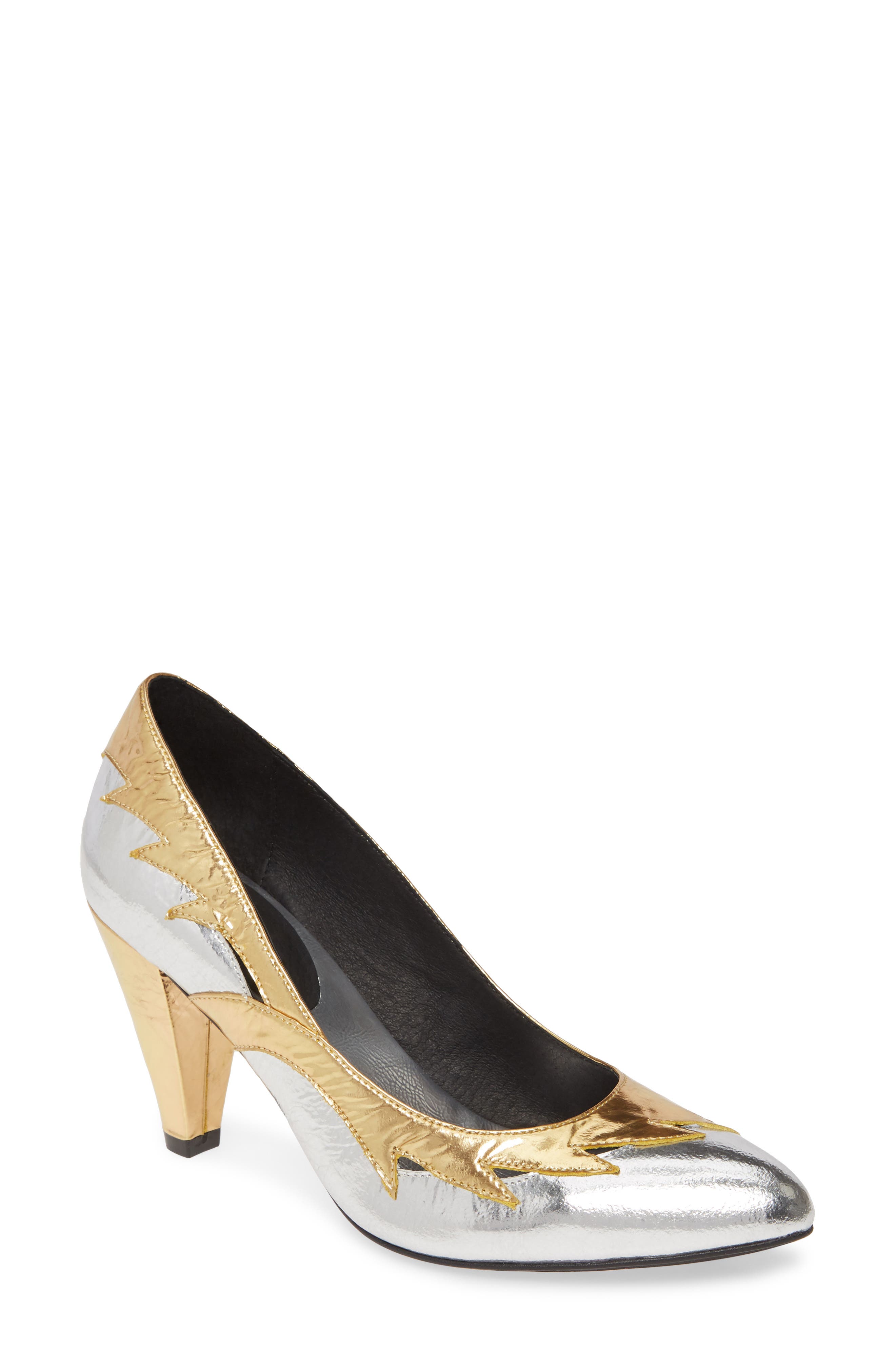 Jeffrey Campbell Cyndi Metallic Pump, Main, color, 