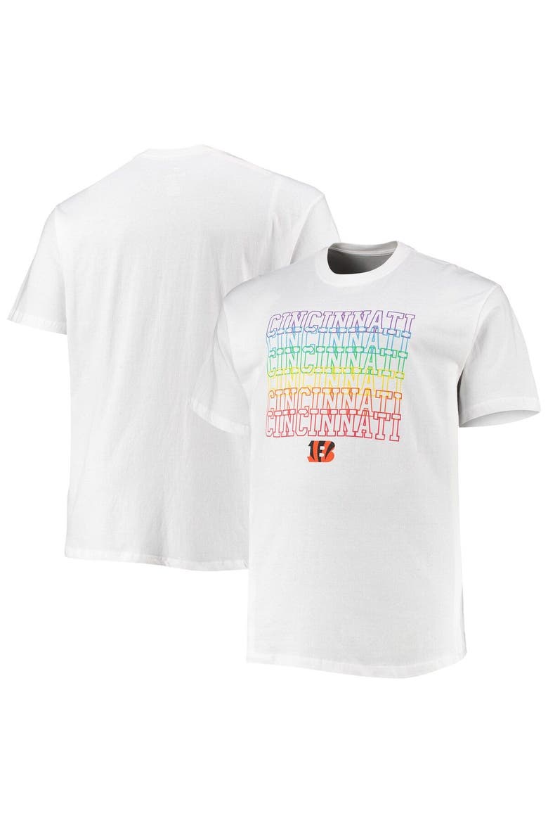 Men's Fanatics Branded White Cincinnati Bengals Big & Tall City Pride T-Shirt, Main, color, White