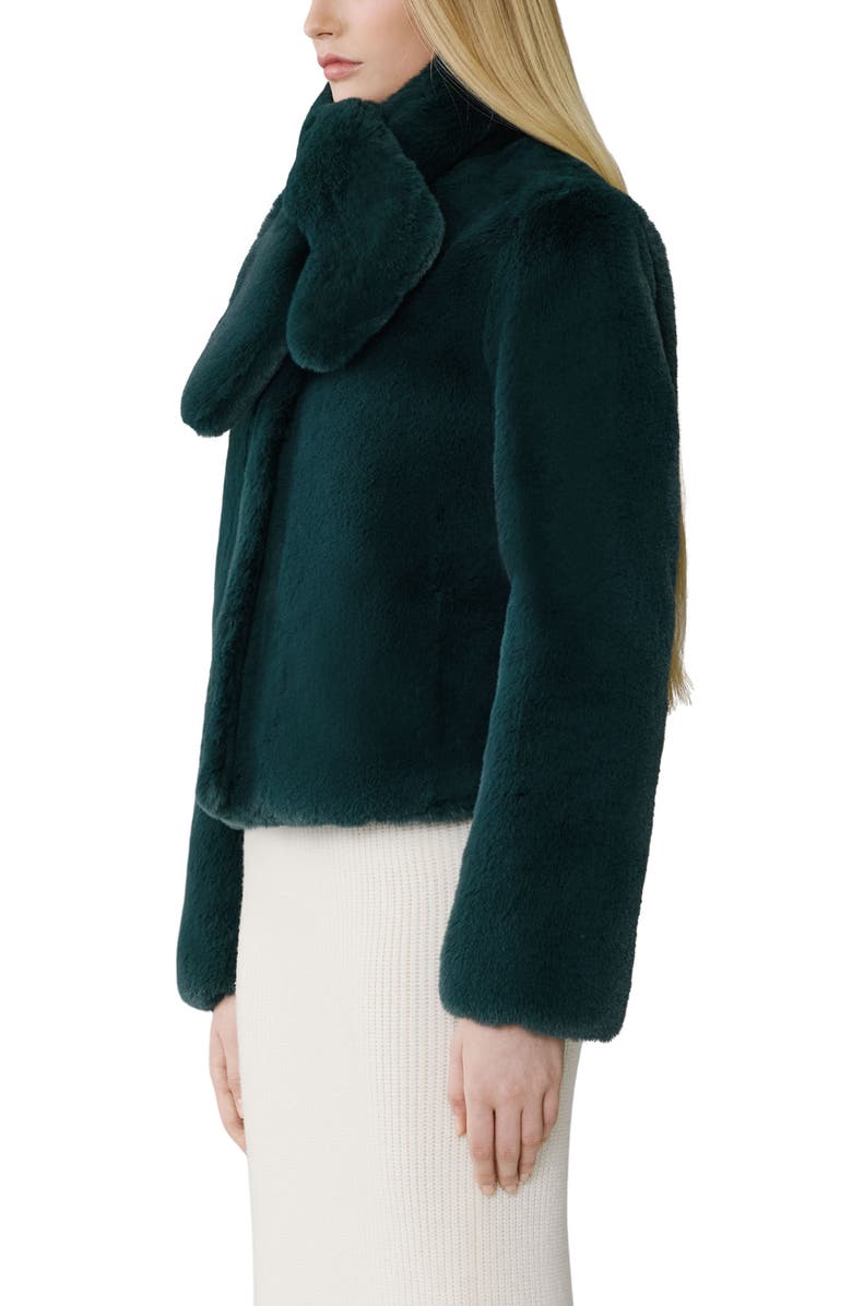 Soia & Kyo Kendell Scarf Faux Fur Jacket, Alternate, color, Midnight Forest