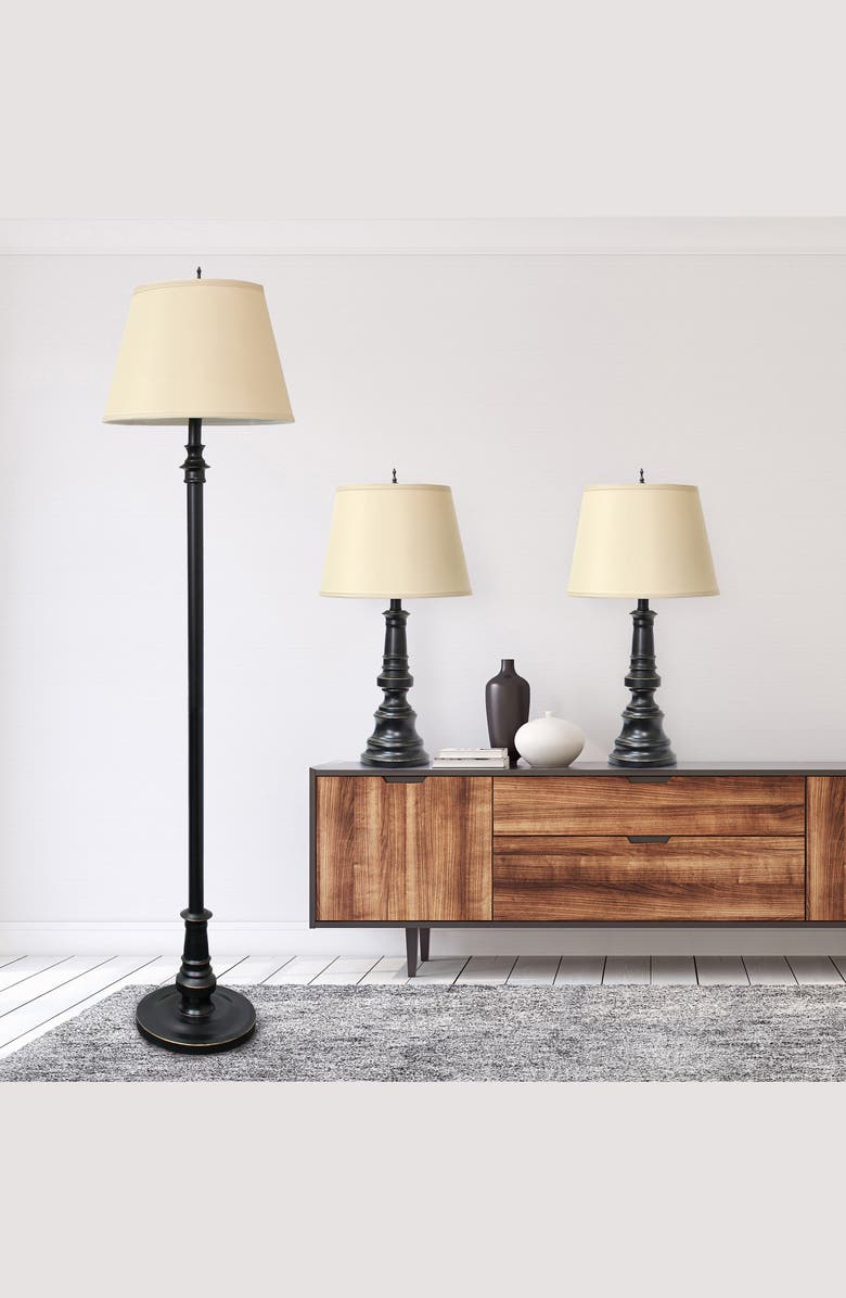 LALIA HOME 3-Piece Lamp Set, Alternate, color, 