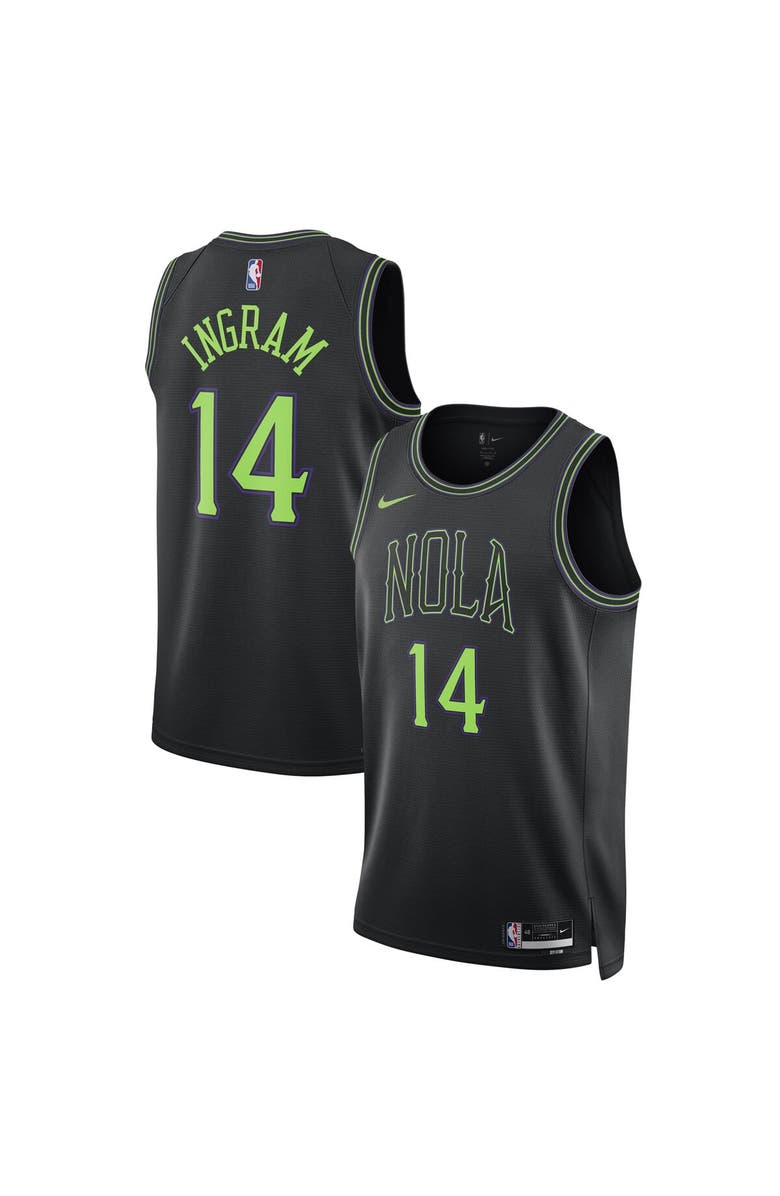 Nike Unisex Nike Brandon Ingram Black New Orleans Pelicans 2023/24 Swingman Jersey - City Edition, Main, color,