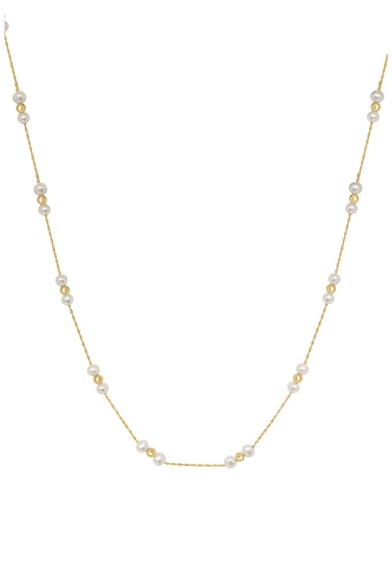 Freshwater Pearl Necklace, Main, color, GOLD/ PEARL